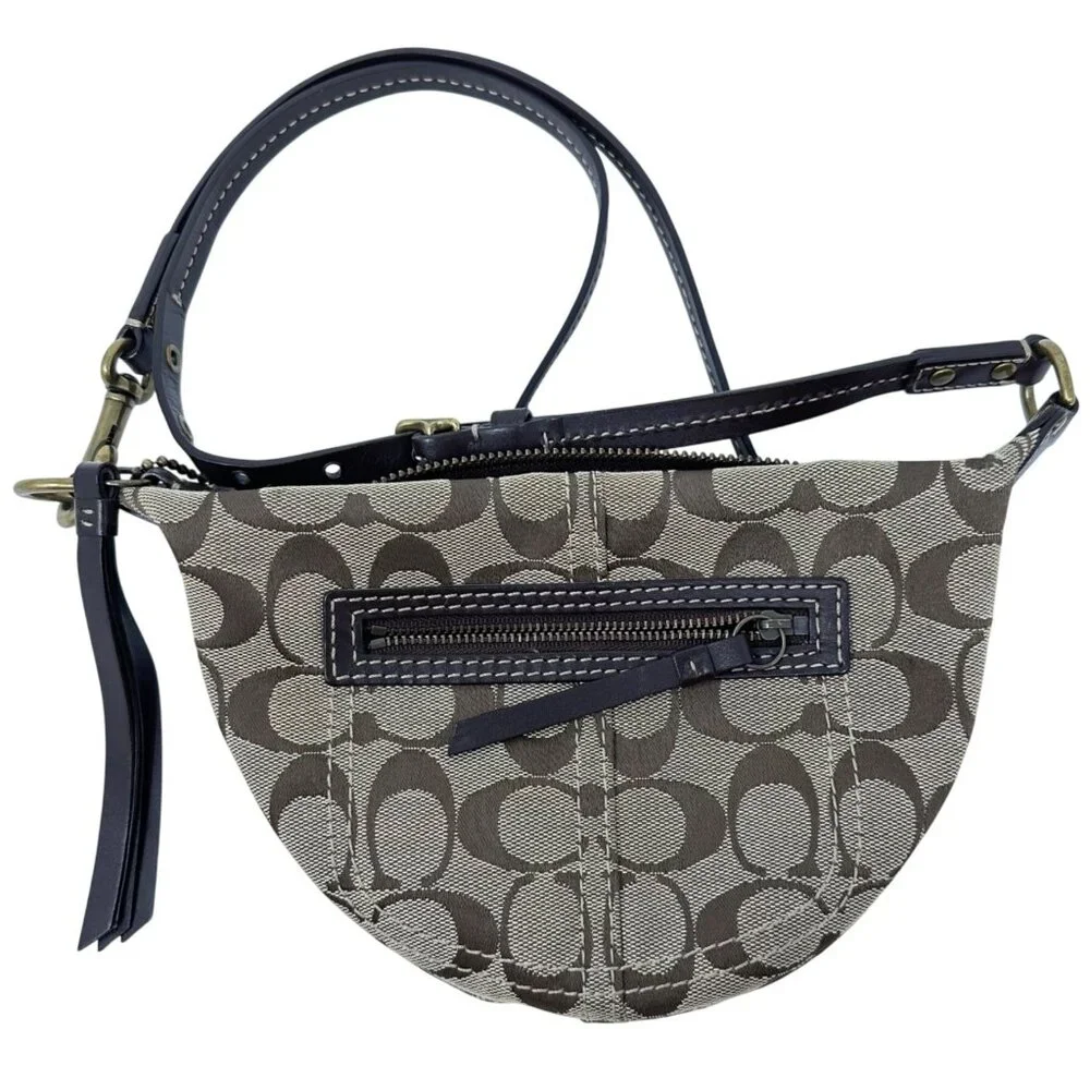 Coach Signature Small Crossbody Bag - Swing Pack - J0671-10840 - Brown - Picture 1 of 6